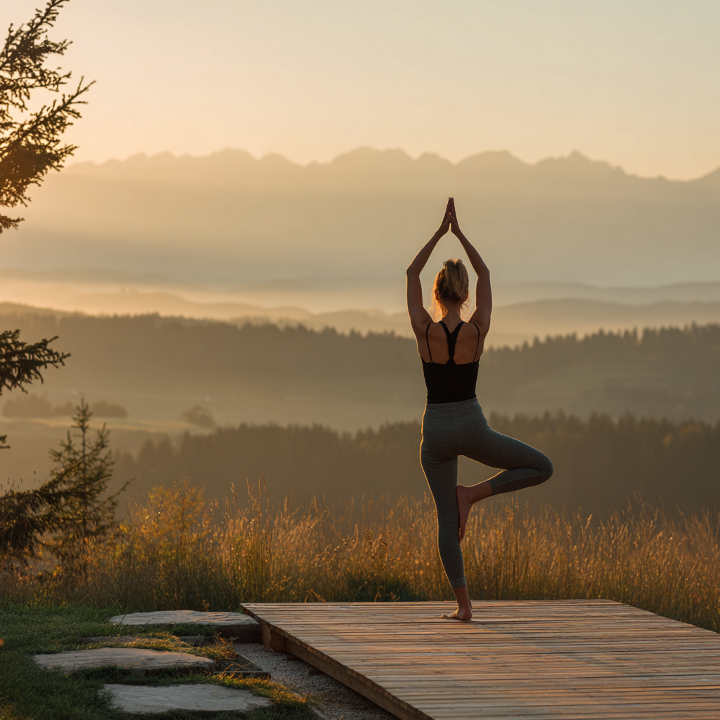 Група людей практикує йогу в студії